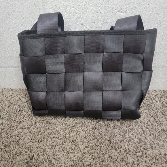 Black SEATBELT BAG Tote Style Handbag Purse Satchel Classic Y2K 90s Punk Concert - Picture 1 of 8